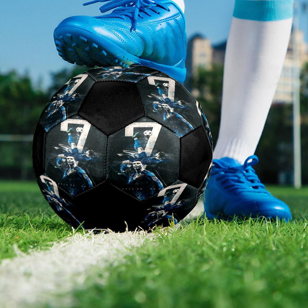 Storlek 5 Tryckt Fotboll Tålig Utomhusträning Fotboll