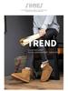 Unisex Suede Cowhide Snow Boots - Thickened Mid-Calf Leather for Warmth, Ideal for Cold Weather