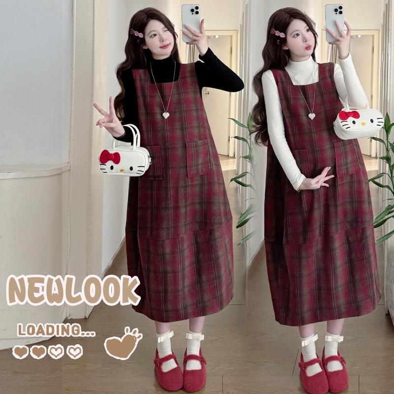 Maternity Dress 2026: New Year Style, Long & Cute Age-Reducing Design XL