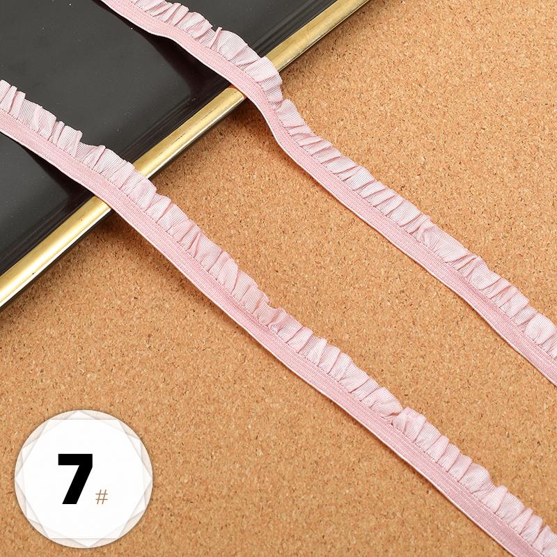 5m Elastic Lace DIY Clothing Neckline Cuff Cloth Strips Clothes Hem Decorative Trim Ribbons Party Dress Decoration Sewing Fabric