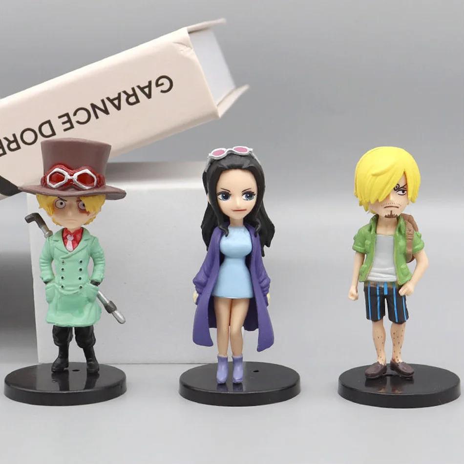 6Pcs Set Anime One Piece Action Figure Pvc Luffy New Action Collectible Model Decorations Doll Children Toys For Christmas Gifts