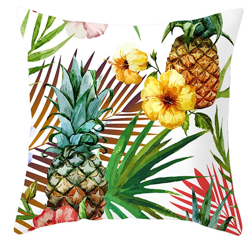 Tropical Plant Printed Pattern Cushion Cover for Home Living Room Sofa Decoration Pillow and Pillowcase