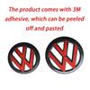 HAT1 2Pcs Car Front Grill Rear Emblem Lid Covers Logo Sticker For Volkswagen VW GOLF 5 6 7 8 MK5 MK6 MK7 MK8 POLO Scirocco sportvan