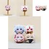 Adorable Plush Cartoon Doll Keychain Soft Pp Cotton Anime Character Doll Accessory
