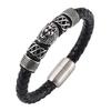 Fashion Classic Lion Head Buckle Leather Bracelet for Men Casual Punk Jewelry Gift