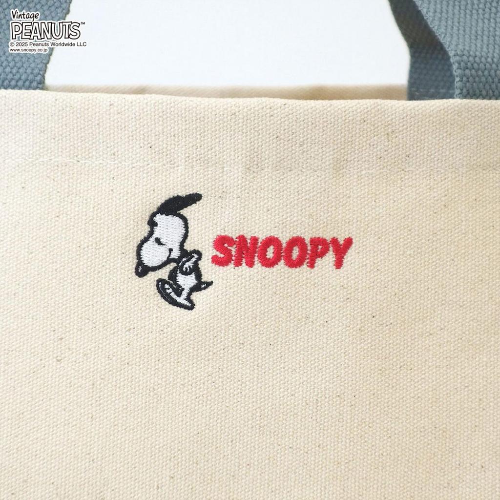 Rootote Snoopy Small Tote Bag with Dividers, IP.Deli.Paruti.Peanuts-RTG 0694 (01 Ivory)