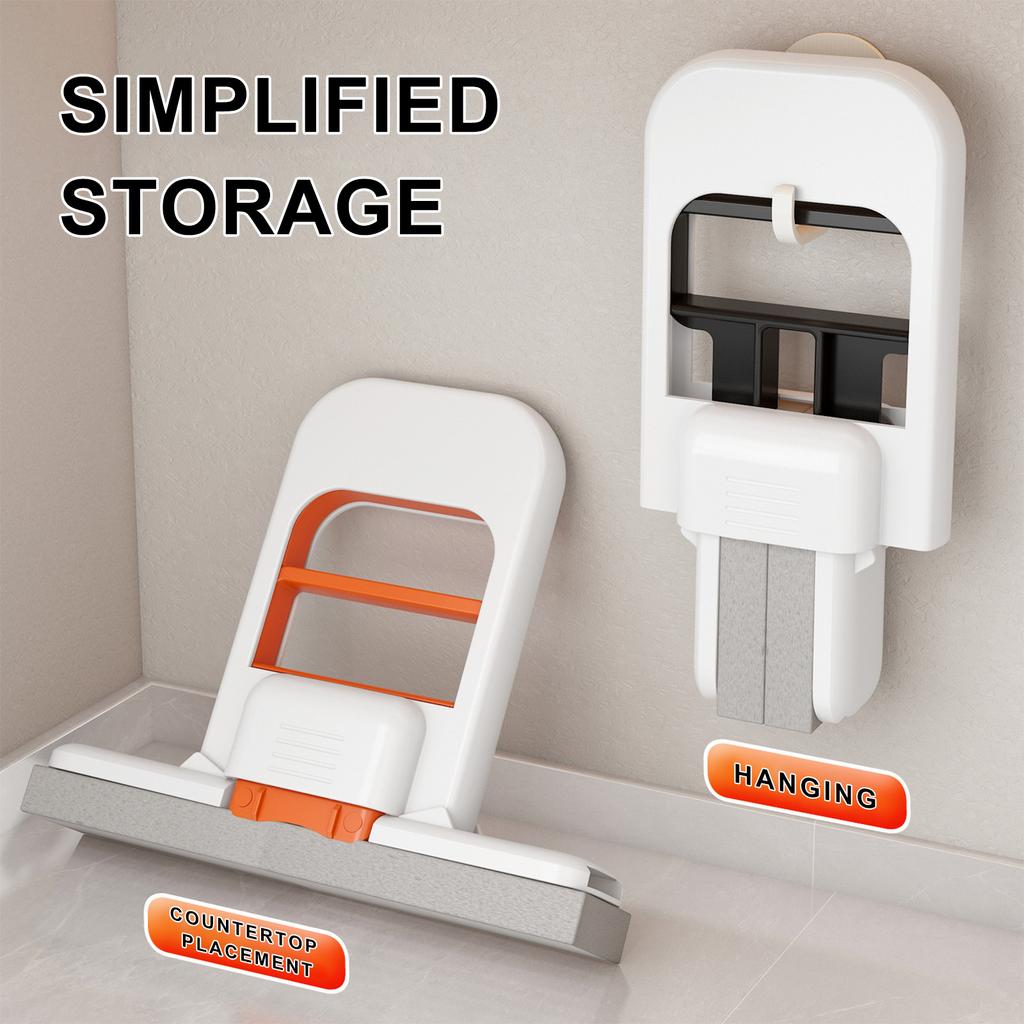 Mini Foldable Desktop Mop Portable Mini Cleaning Sponge Mop Wet And Dry Use