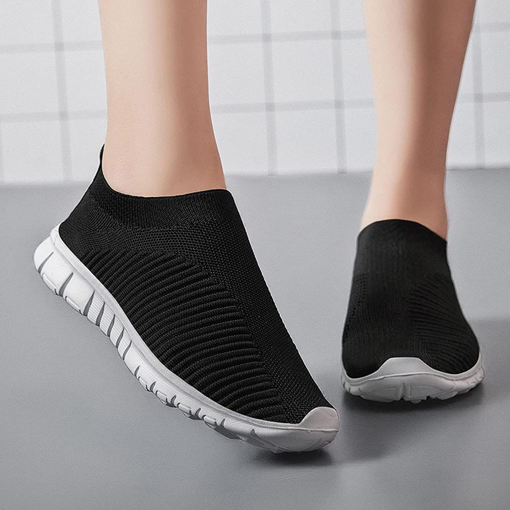 Men And Women  Slip-on Mesh Breathable Lightweight Sports Running Shoes