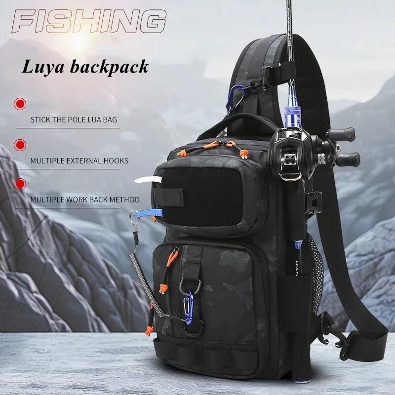 Tactical FIshing Bag Backppack Chest Sling Outdoor FIshing Lure Rod Men Sports Handbags Shoulder Laser Molle Hunting Hiking Bags