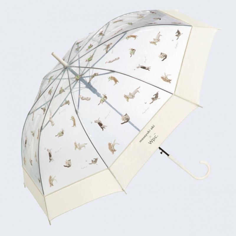 WPC Cat Durable Transparent Umbrella Pt Om05 001