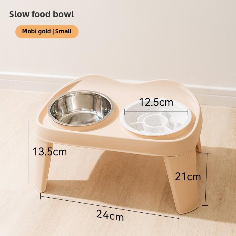 

Собака Класична Складна Піднята Подвійна Миска Середня та Велика Собака Собача Миска Золотистий Ретривер Велика Собака Годівниця Миска для Домашніх Тварин