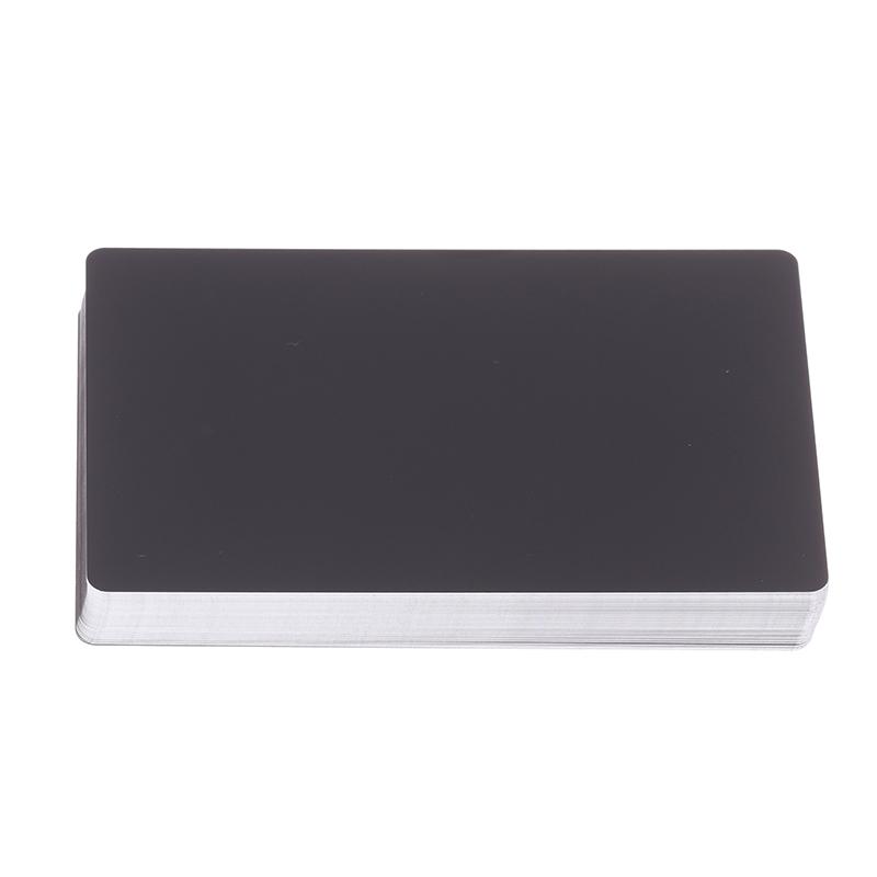 50Pcs Laser Engraving Blanks Aluminum Sheet Laser Engraving Business Card Multipurpose Diy Gift Cards