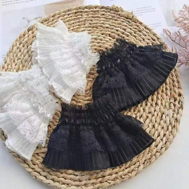 Dekorative Armstulpen für Damen Elastische Stulpen Spitzenbesatz Hemdärmelstulpen Sommer Handgelenk Sonnenschutz-Accessoires