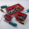 3pcs Collapsible Magnetic Parts Tray Set Flexible Silicone Tool Bowl Dish Strong Magnet Screw Nut Bolt Holder For Auto Repair