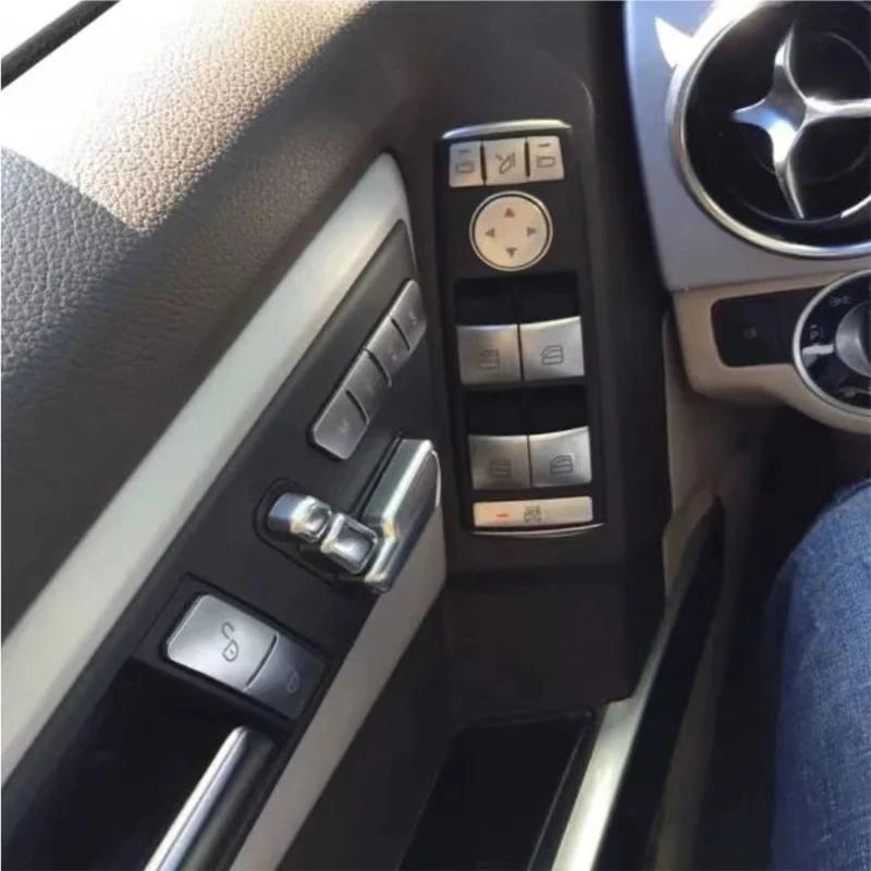 Car Window Glass Lift Button Trim Cover Sticker for Mercedes Benz A/B/C(W204)/E(W212)/GLA /CLA/ GLK/ GLE-class