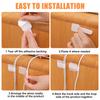 60pcs Adjustable Adhesive Cord Organizers Power Cord Storage Cable Manager Desk Wire Winder Easy Installation