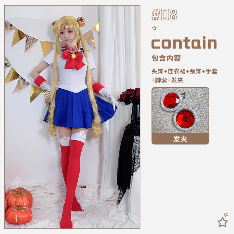 

Хэллоуин Костюм Водяной Лед Лунное Платье Сейлор Мун Зая Сейлор Костюм Косплей Children 120cm