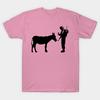 T Shirt Women Donkey And Soldier Give Safety Funny Harajuku Print Kawaii Tshirt Summer Short Sleeve Female T-Shirt Top Tee