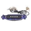 Acoustic Guitar Pickup 4 Strings Copper Coil Guitar Pickup Replacement for Practice and Performance GMB334 Blue Color