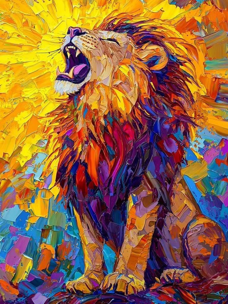 Abstract Funny Animals 5D DIY Full Round Diamond Painting Home Living Room Bedroom Aesthetic Bar Decoration Gift