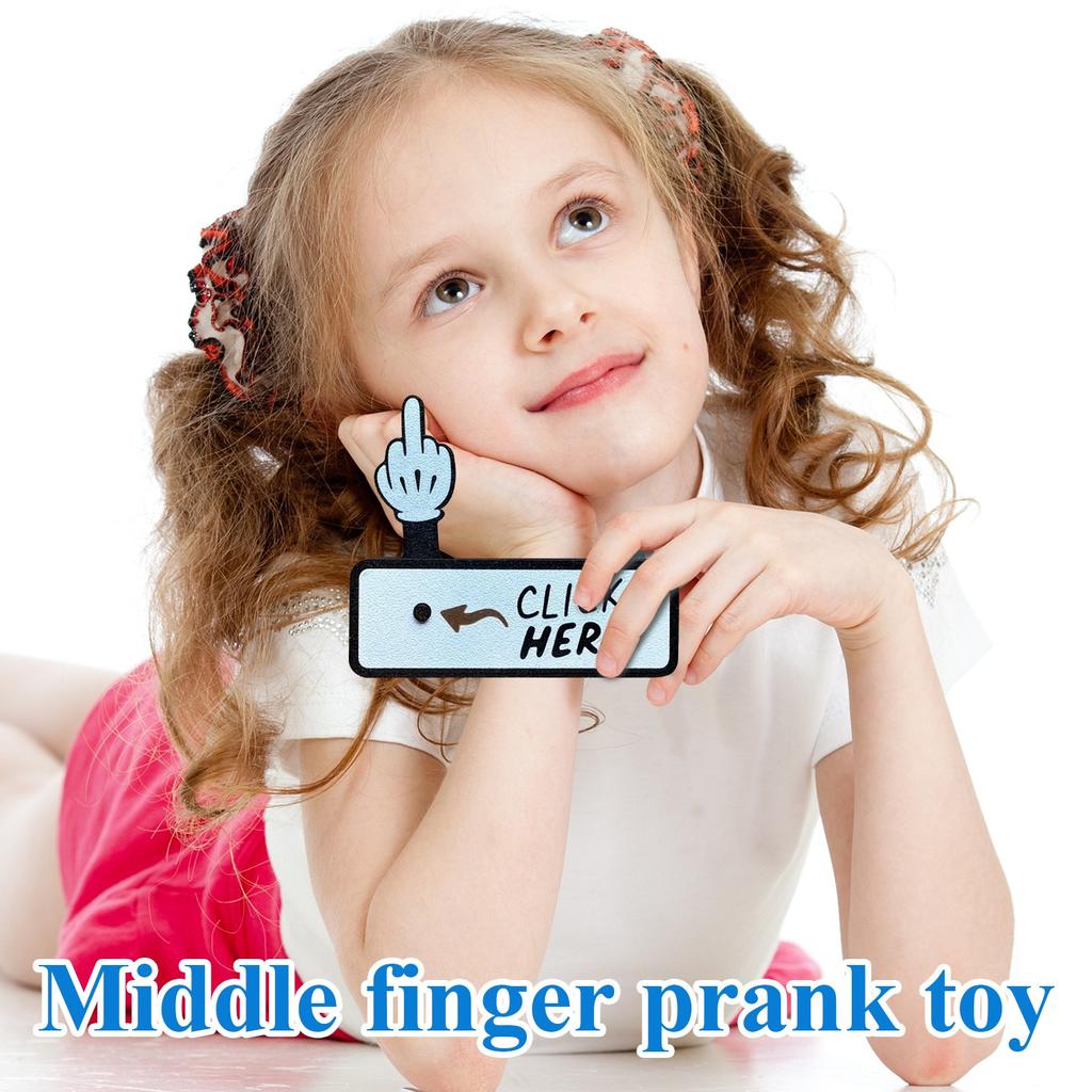 Click Here Children's Middle Finger Prank Props Middle Finger Prank Toy