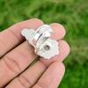 Rainbow Moonstone Gemstone 925 Silver Flower Promise Bezel Sister Ring Jewelry