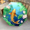 1 PC Automatic Folding Umbrella - Koi fish Pattern, Portable & Foldable Design with 8 Ribs, Christmas Birthday Gifts