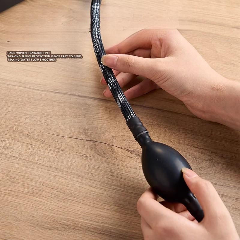 Geflochtene Teeablage Ablaufschlauch Silikon Hochtemperaturbeständig Wasserschlauch Mit Saugkugel Kung Fu Tee Set Zubehör