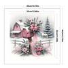 Scenery Printed Cross Stitch Kit 40x40cm DIY 11CT Embroidery Craft Set Decor