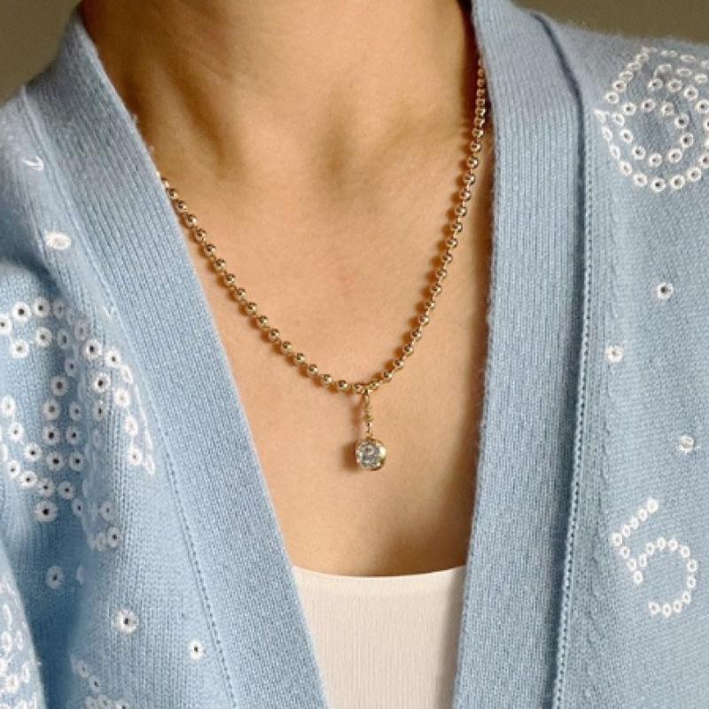 Tani by Minetani Cushion Cut Pendant Necklace Ms2n101n