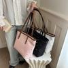 Personnalité étoile style étranger printemps nouveau grande capacité tendance style doux portable fourre-tout épaule aisselle sac pour femmes