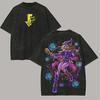 Dark Magician Girl Anime Lover Washed T-shirt Year Round Clothing High Quality Personality Clothes Plus Size Unisex New Model Couples Tee