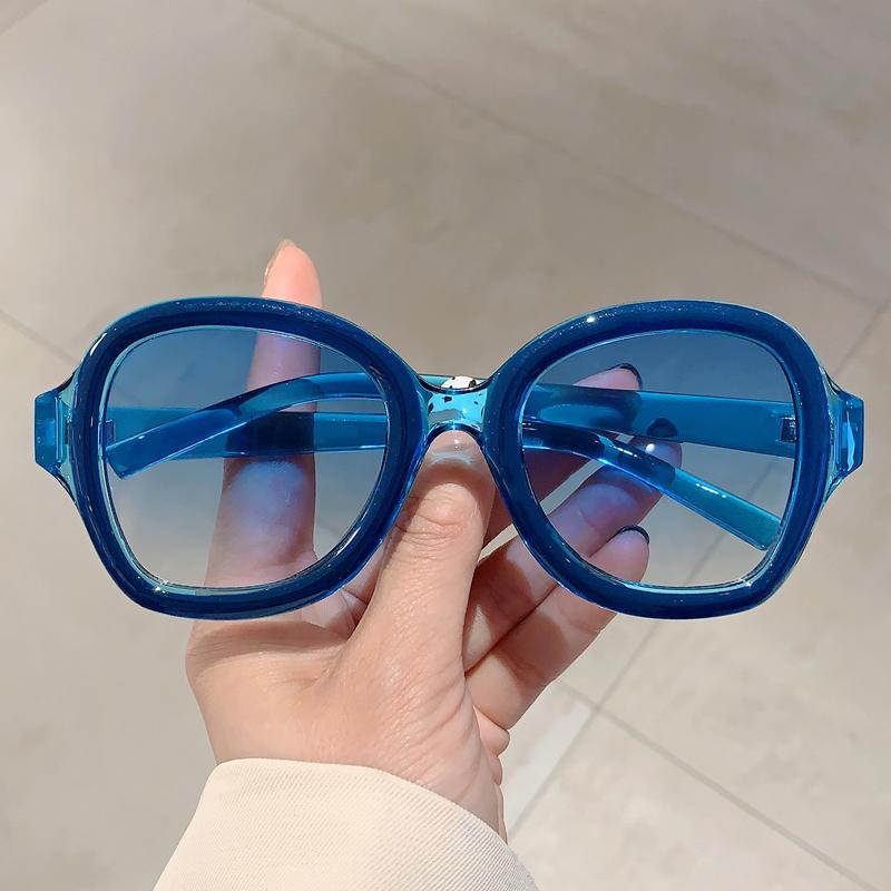 Y2k Pilot Sunglasses  New in Women Stylish Multicolor Gradient Beach Shades Trendy Brand Designer Green Sun Glasses