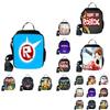 Spacious Roblox Insulated Lunch Bag For Kids With Adjustable Shoulder Strap