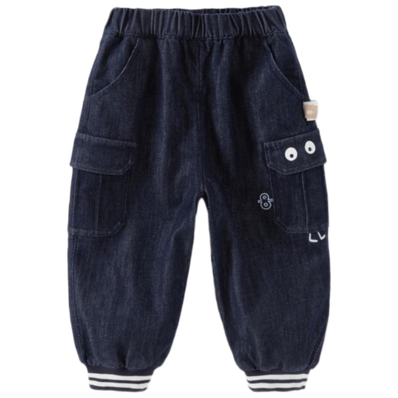 Boys  Autumn Denim Cargo Jogger Pants 110cm