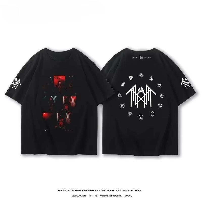 British Sleep Token Band  2025 New T-Shirt Short Sleeve Unisex Summer Alternative Rock After Metal Cotton Print Half Sleeve