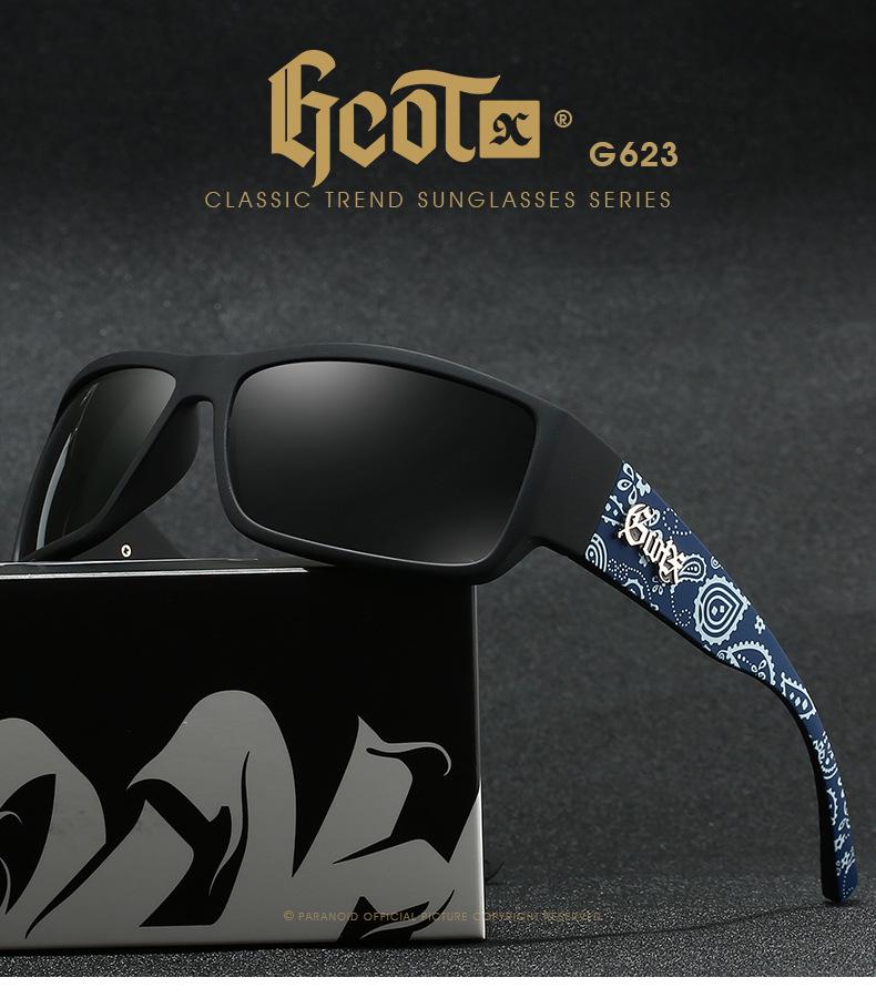 Óculos de Sol Polarizados GCOTX Estilo Chicano Biker G623