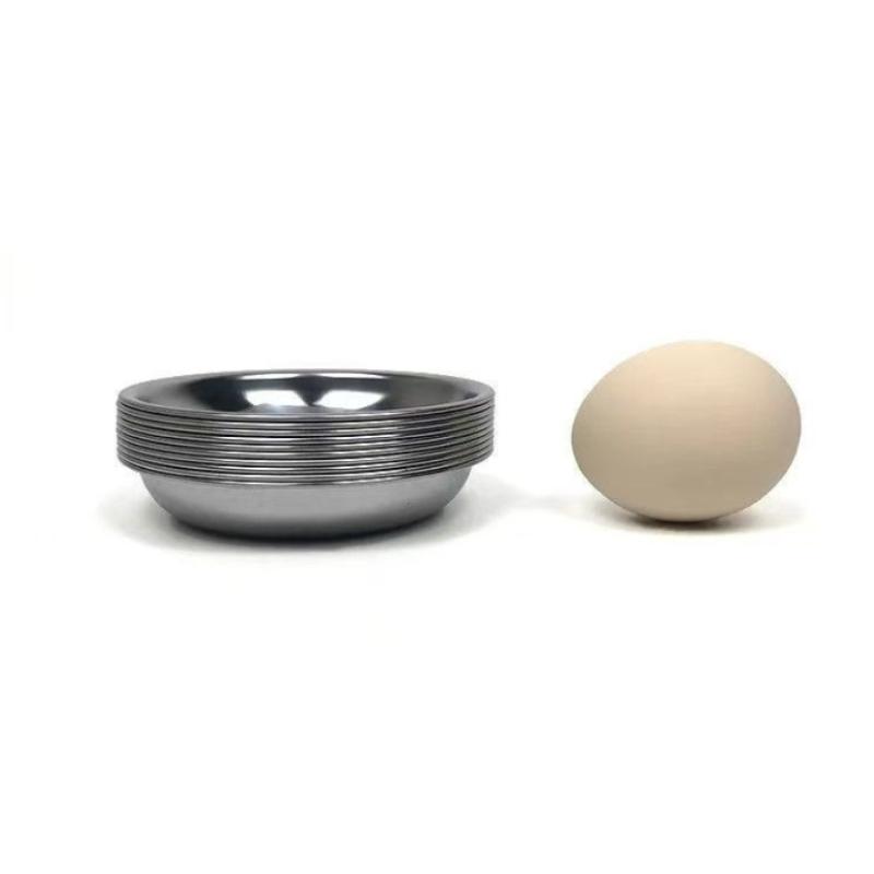 Durable 9CM Stainless Steel Sauce Bowls for Dipping and Seasoning Perfect for Sushi BBQ Salad and Party Appetizer Presentation 5/10PCS