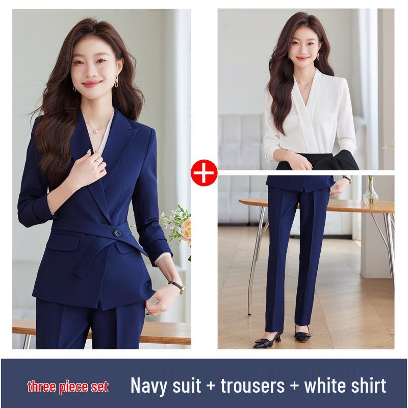 2024 Autumn/Winter Women's Versatile Professional Suit Set with Blazer