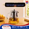 High Borosilicate Glass Tea Pot with Stainless Steel Lid and Infuser
