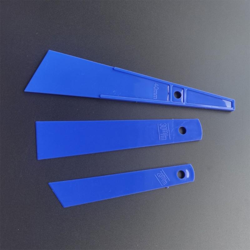 Plastic Scraper Plastic Scraper Putty Knife for Applying Spackling Baking, 20/30/40mm Paint Scraper with Long Handle