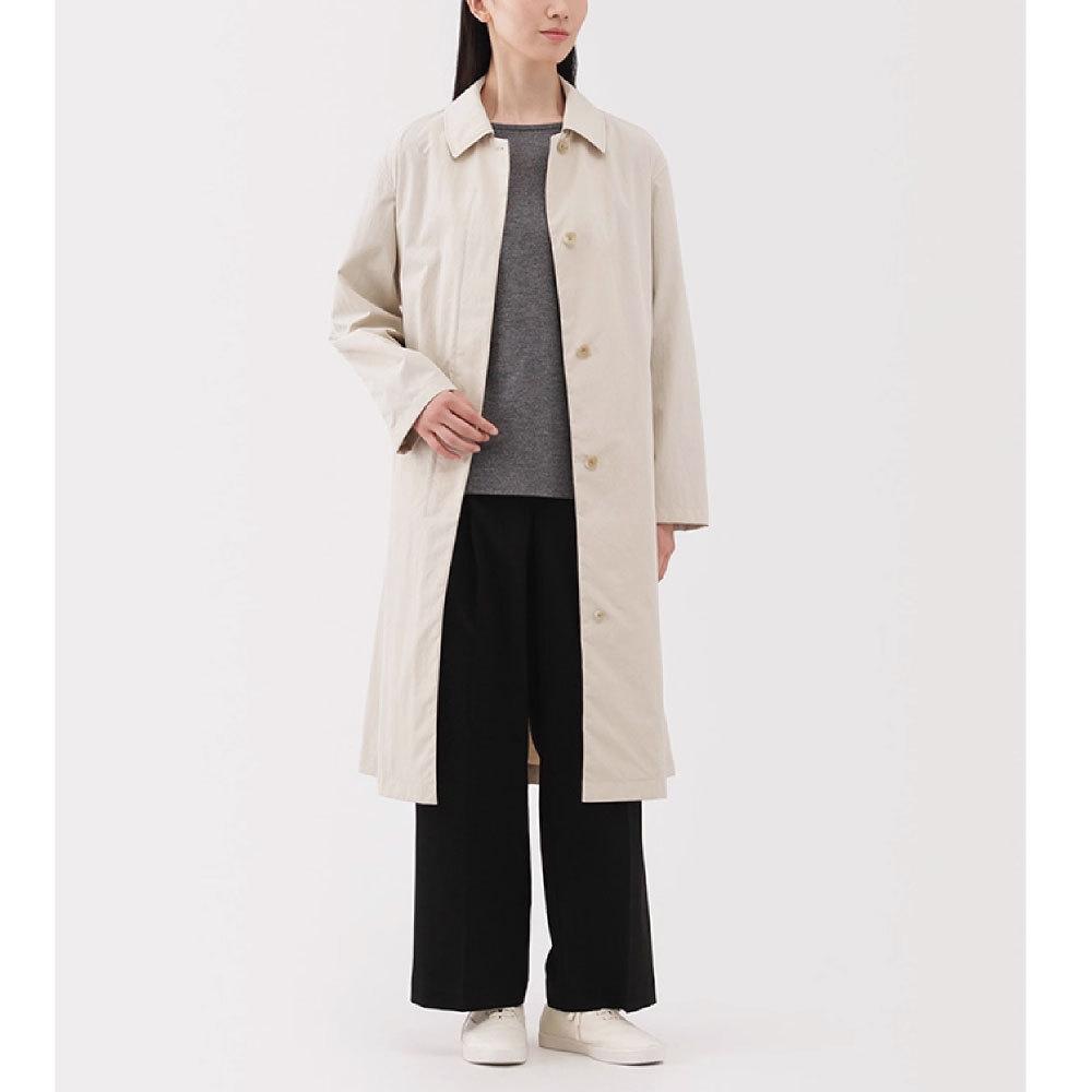 Women's Turn Down Collar Long Sleeve Trench Coats Loose Fit Casual Outerwear Long Jackets