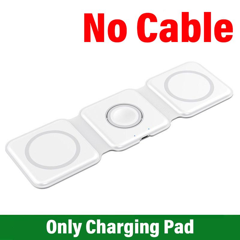 

3 In 1 Magnetic Wireless Charger Pad Stand Foldable for iPhone 15 14 13 12 11 Apple Watch AirPods 15W Fast Charging Dock Station