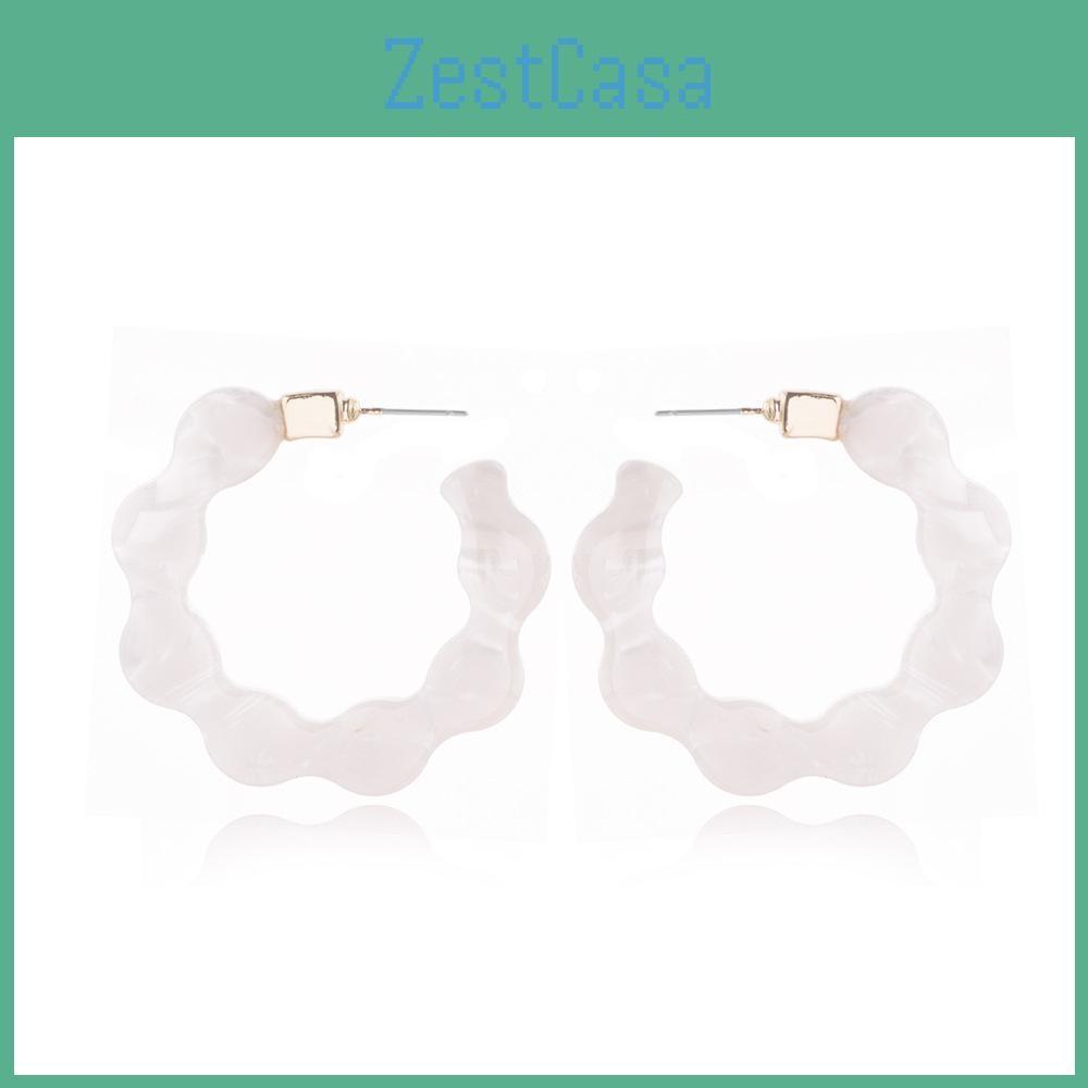 Modern White Trendy Ushape Alloy Earrings Perfect For Gifts And Celebrations