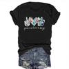 Women's Fashion Round Neck T-Shirt - International Edition