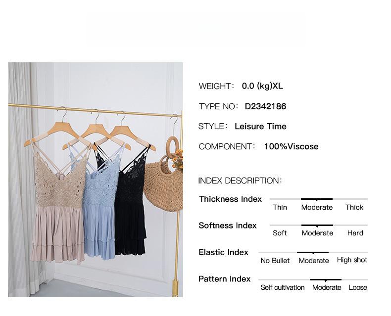 Diyun 2024 Spring/Summer Elegant European & American Women's Lace Suspender Top