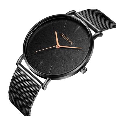 New Casual Luxury Women's Men Stainless Steel Band Quartz Analog Wrist Watch
