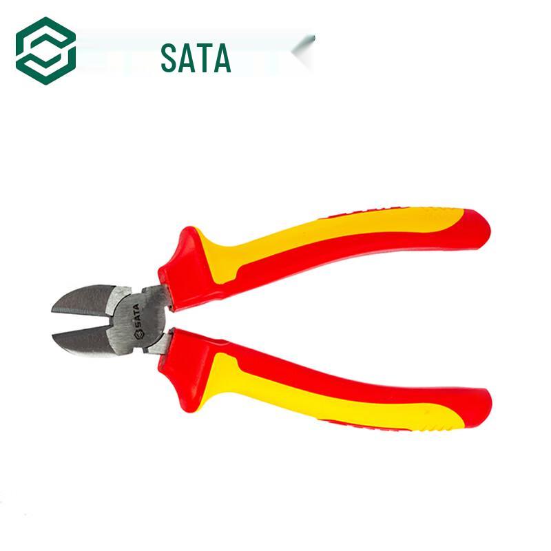 SATA 7-inch VDE Insulated Diagonal Pliers 7 inch