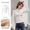 Pilates Yoga Shirt Fleece Jacket Women's Spring Top Skinny Long Sleeve Fitness Quick Dry Jacket Sports Riding