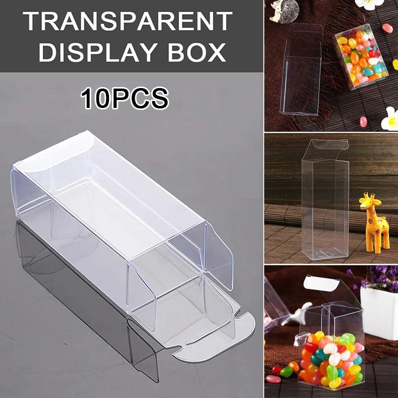 10Pcs Transparent Car Toy Model Protection Display Box Clear Pvc Storage Holder Case Cover Show Dustproof Decoration
